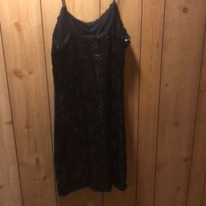 Little black sequins dress